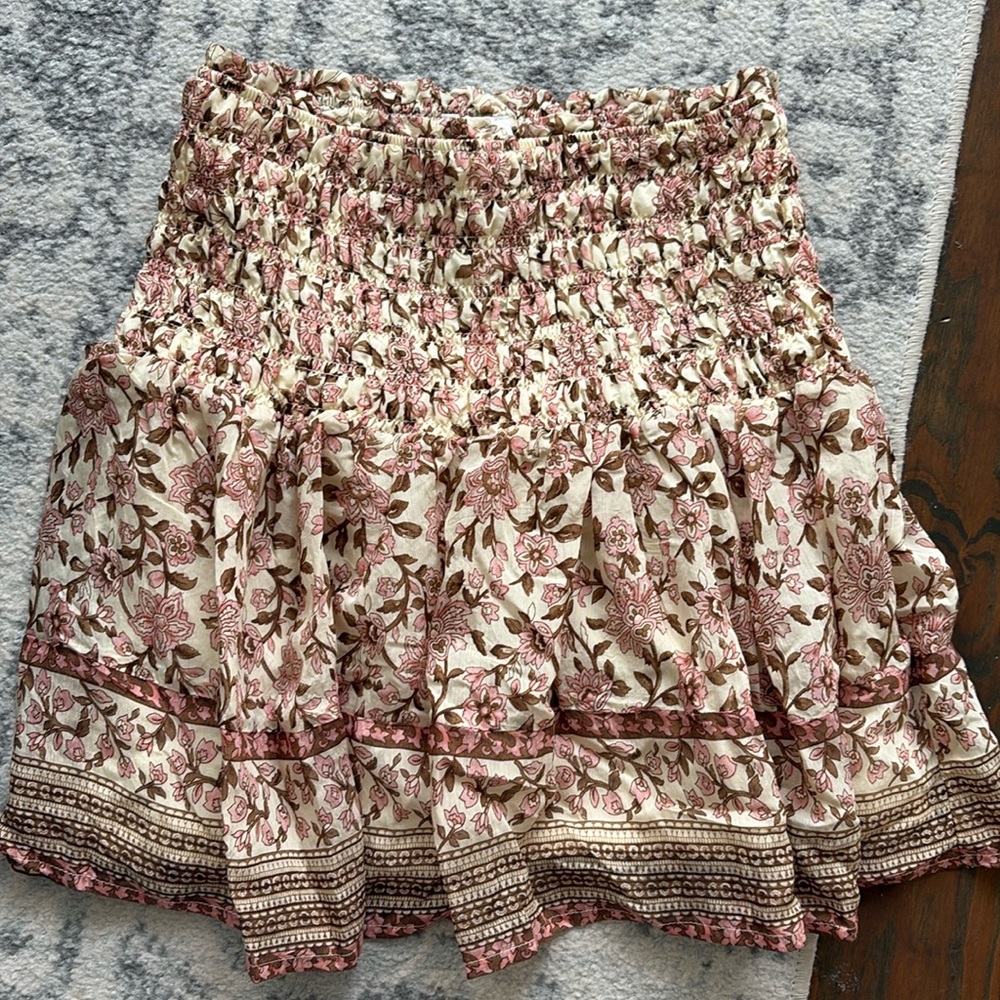 New By the river Floral Smocked Skirt